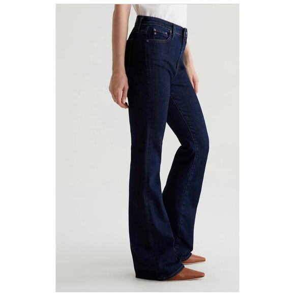 AG Adriano Goldschmied Farrah Boot High Rise Jeans 31x32 Dark Denim Retails $225 - Picture 6 of 12